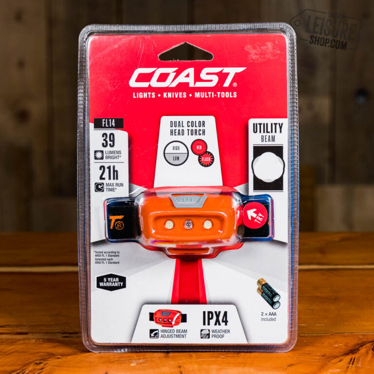 Coast Fl14 Water-Resistant Ipx4 Head Torch