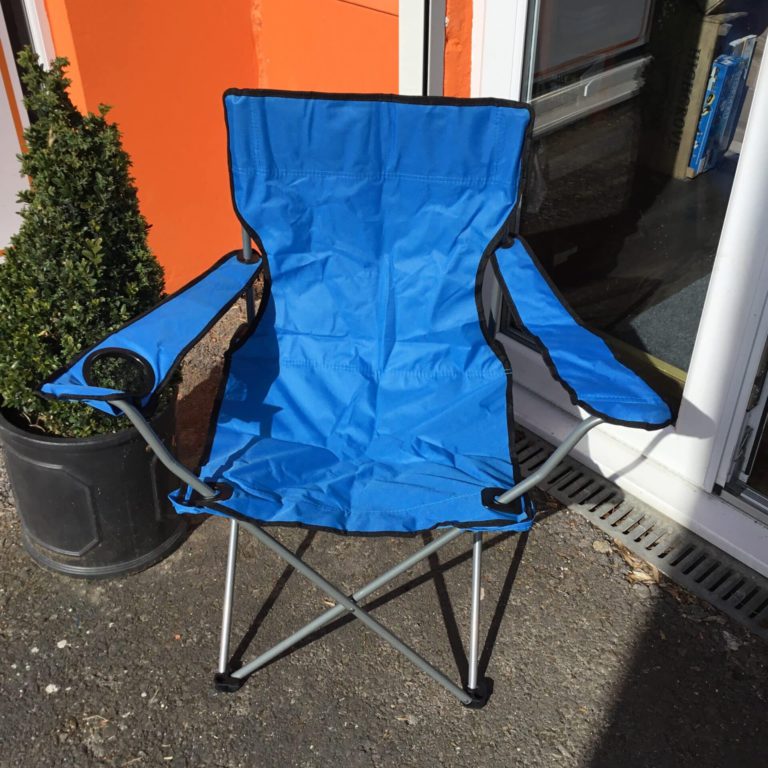 Folding Camping Captain Chair (Blue)