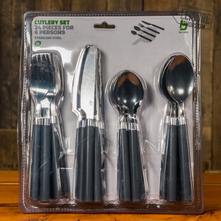 Bo-Camp 24 Piece Cutlery Set With Plastic Handles