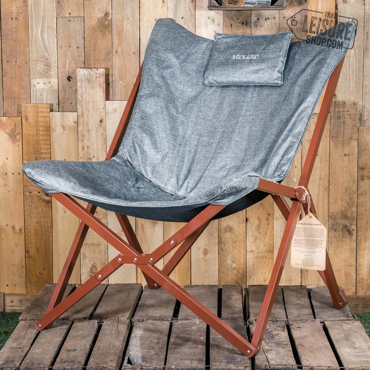 Midland Chaise Butterfly Metal Frame Chair Free Shipping Over 150
